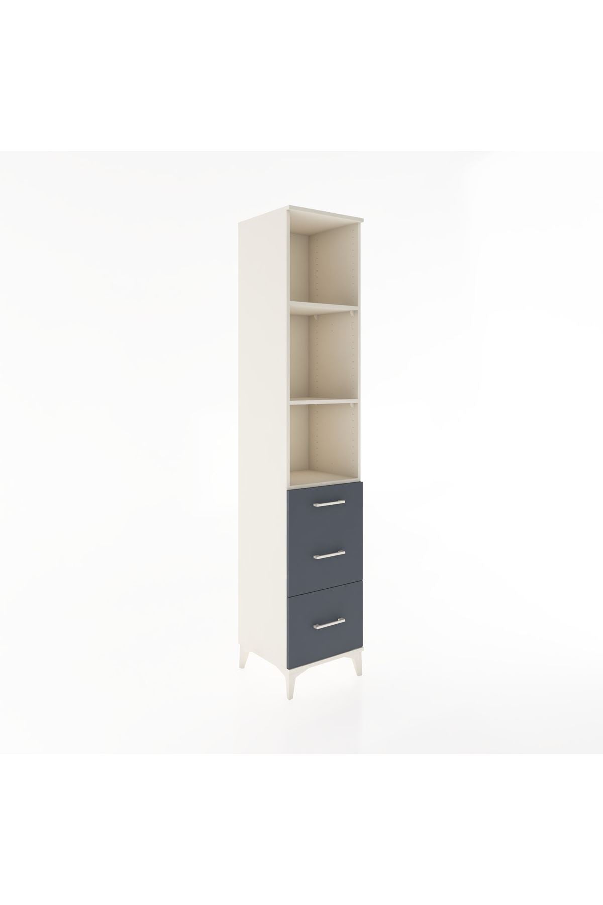 Hyperion Dolap 3 Raflı 3 Çekmeceli 44x44x221 - S61M093V2B