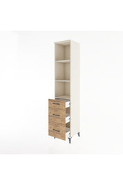 Hyperion Dolap 3 Raflı 3 Çekmeceli 44x44x221 - S61M093V3B