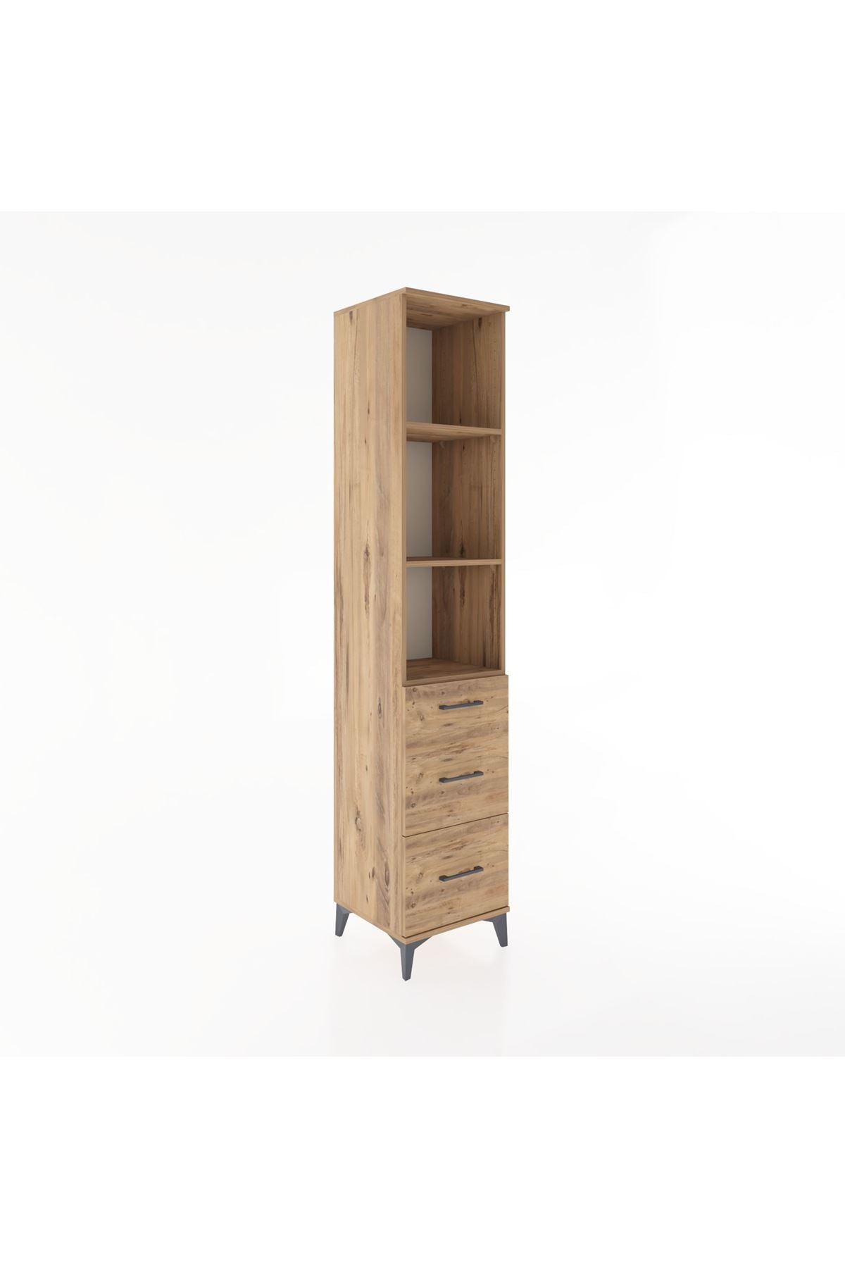 Hyperion Dolap 3 Raflı 3 Çekmeceli 44x44x221 - S61M093V9B
