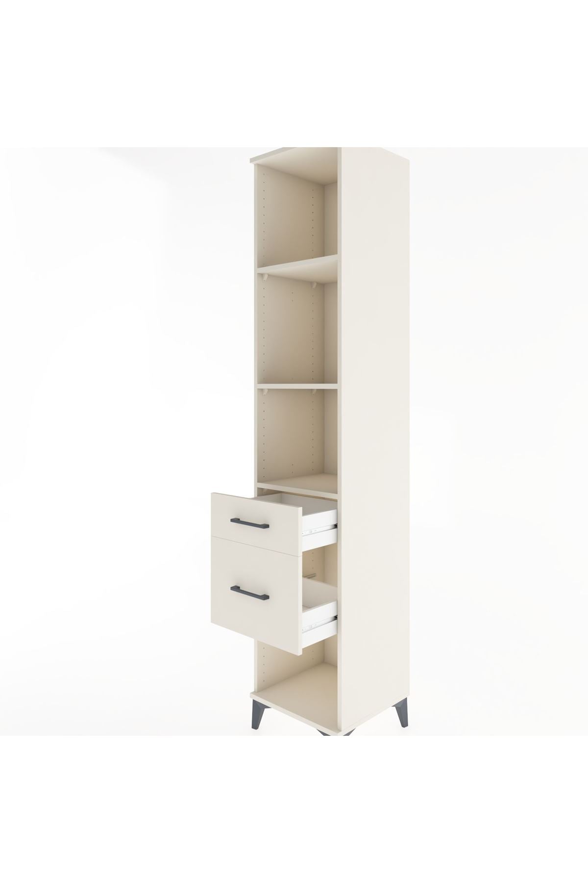 Hyperion Dolap 3 Raflı 2 Çekmeceli 44x44x221 - S61M094V1B