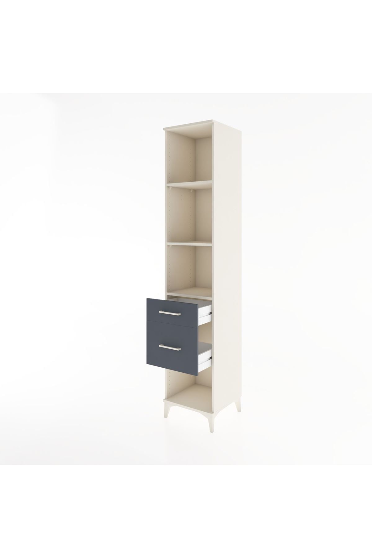 Hyperion Dolap 3 Raflı 2 Çekmeceli 44x44x221 - S61M094V2B