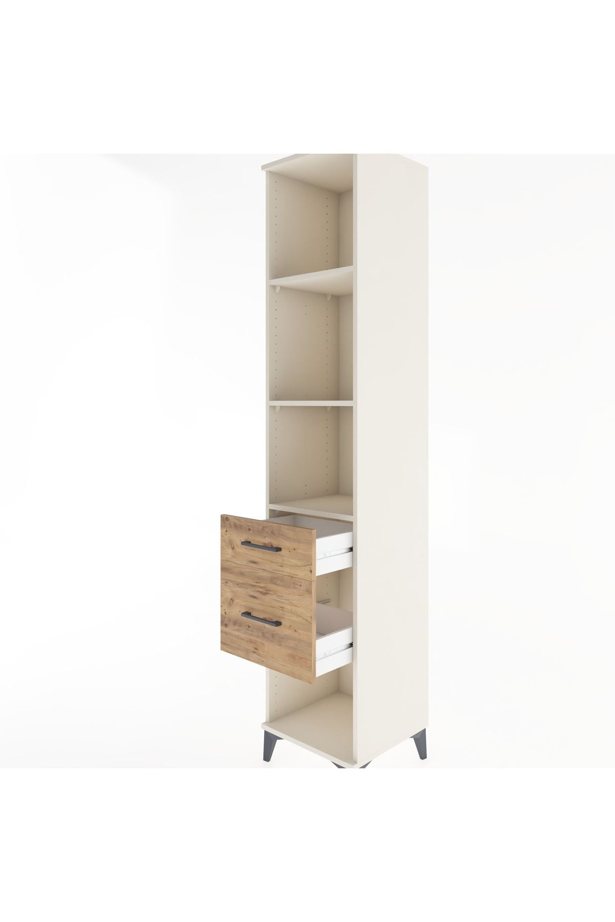 Hyperion Dolap 3 Raflı 2 Çekmeceli 44x44x221 - S61M094V3B