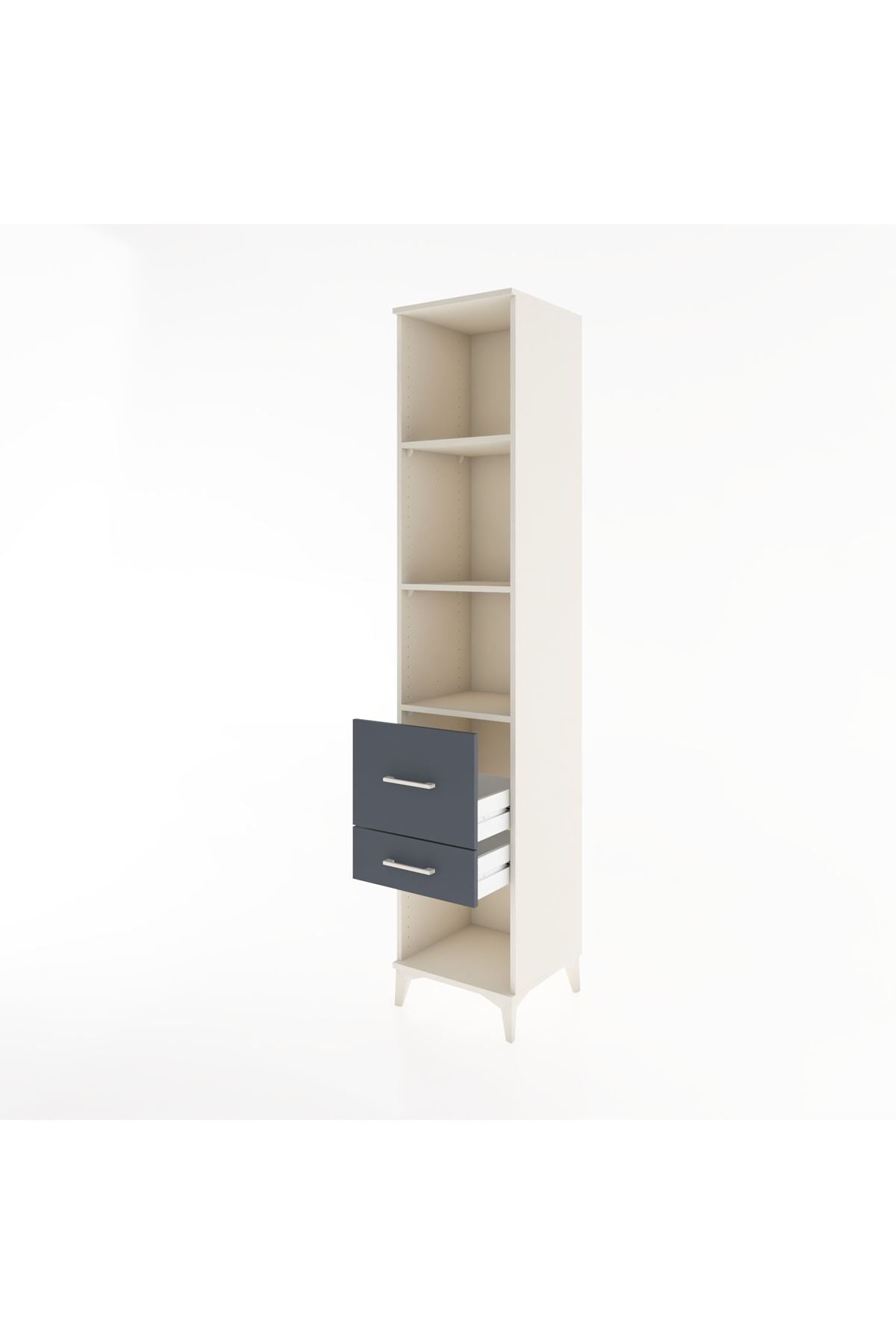 Hyperion Dolap 3 Raflı 2 Çekmeceli 44x44x221 - S61M095V2B