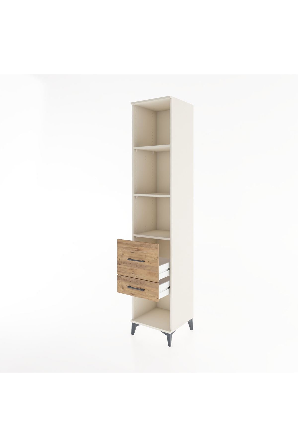 Hyperion Dolap 3 Raflı 2 Çekmeceli 44x44x221 - S61M095V3B