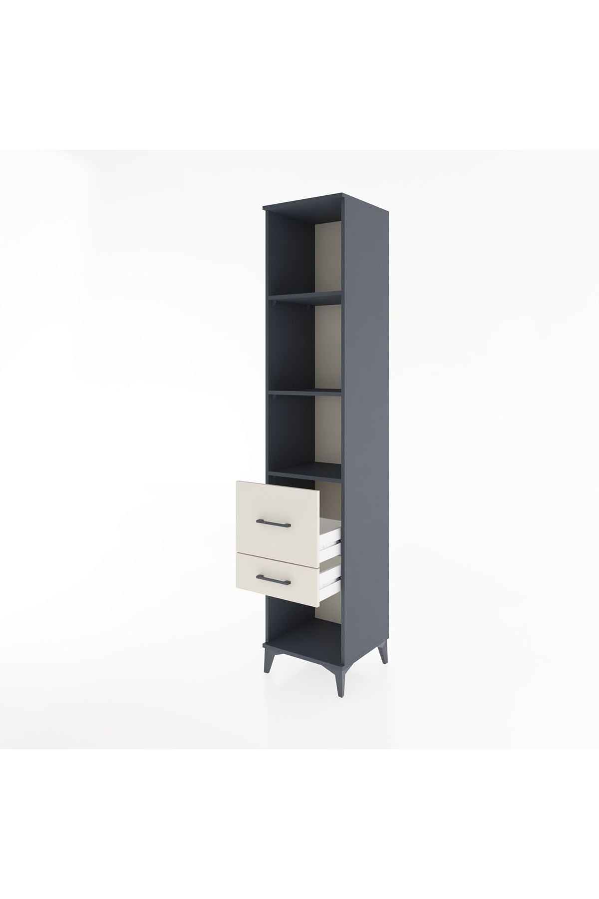 Hyperion Dolap 3 Raflı 2 Çekmeceli 44x44x221 - S61M095V4B