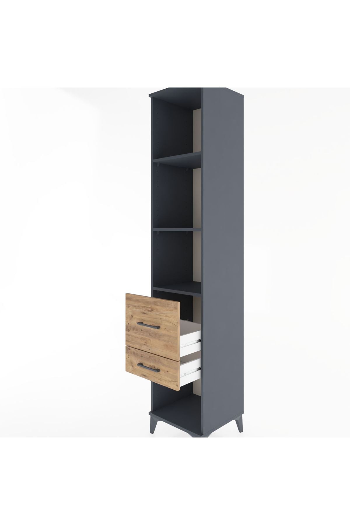 Hyperion Dolap 3 Raflı 2 Çekmeceli 44x44x221 - S61M095V6B