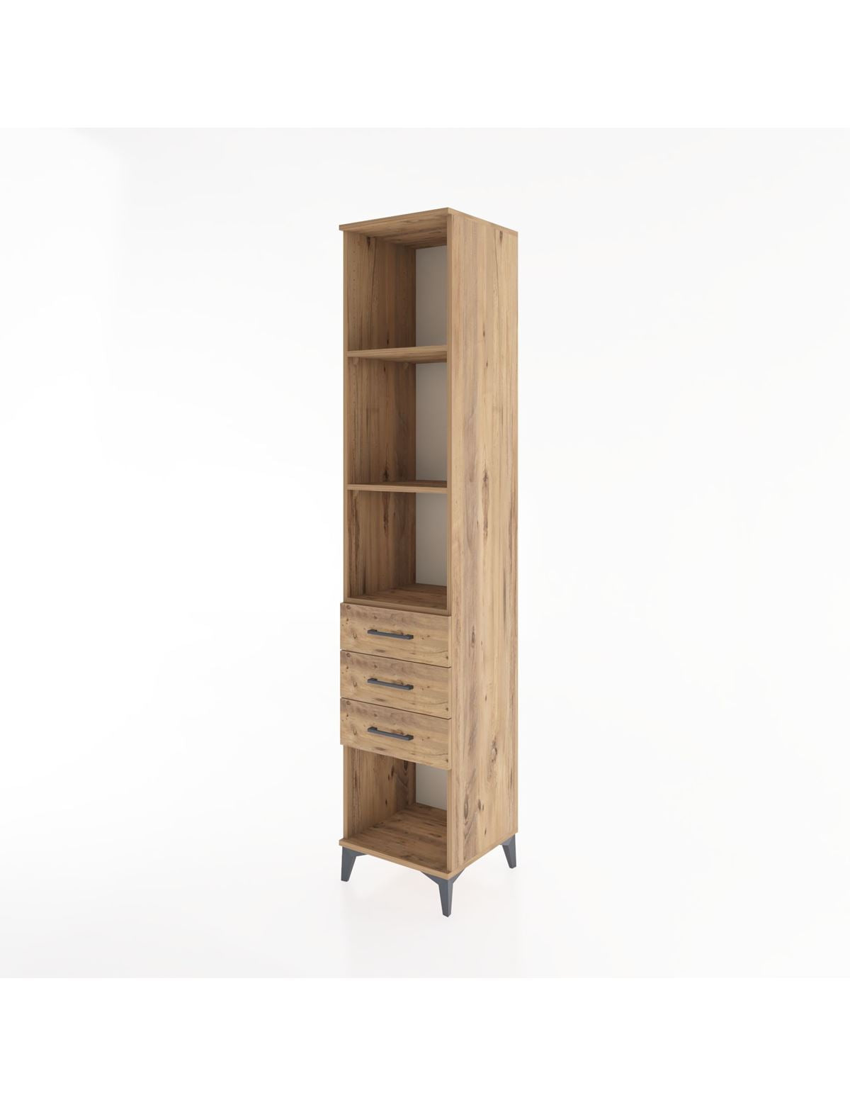 Hyperion Dolap 3 Raflı 3 Çekmeceli 44x44x221 - S61M096V9B