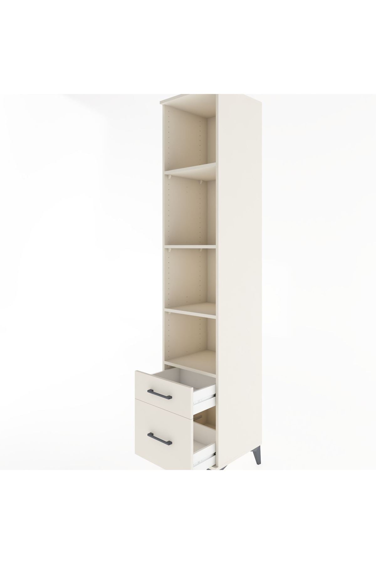 Hyperion Dolap 4 Raflı 2 Çekmeceli 44x44x221 - S61M098V1B