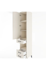 Hyperion Dolap 4 Raflı 3 Çekmeceli Tek Kapaklı 44x44x221 - S61M101V1B