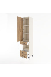 Hyperion Dolap 4 Raflı 3 Çekmeceli Tek Kapaklı 44x44x221 - S61M101V3B