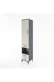 Hyperion Dolap 4 Raflı 3 Çekmeceli Tek Kapaklı 44x44x221 - S61M101V4B