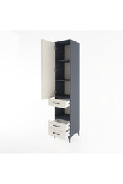 Hyperion Dolap 4 Raflı 3 Çekmeceli Tek Kapaklı 44x44x221 - S61M101V4B