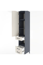 Hyperion Dolap 4 Raflı 3 Çekmeceli Tek Kapaklı 44x44x221 - S61M101V4B