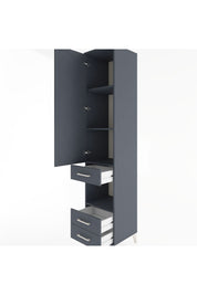 Hyperion Dolap 4 Raflı 3 Çekmeceli Tek Kapaklı 44x44x221 - S61M101V5B