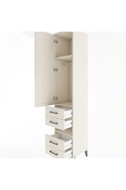 Hyperion Dolap 3 Raflı 4 Çekmeceli Tek Askılı 44x44x221 - S61M102V1B