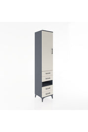 Hyperion Dolap 3 Raflı 4 Çekmeceli Tek Askılı 44x44x221 - S61M102V4B