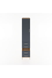 Hyperion Dolap 3 Raflı 4 Çekmeceli Tek Askılı 44x44x221 - S61M102V8B