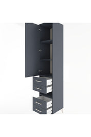 Hyperion Dolap 4 Raflı 4 Çekmeceli Tek Kapaklı 44x44x221 - S61M103V5B