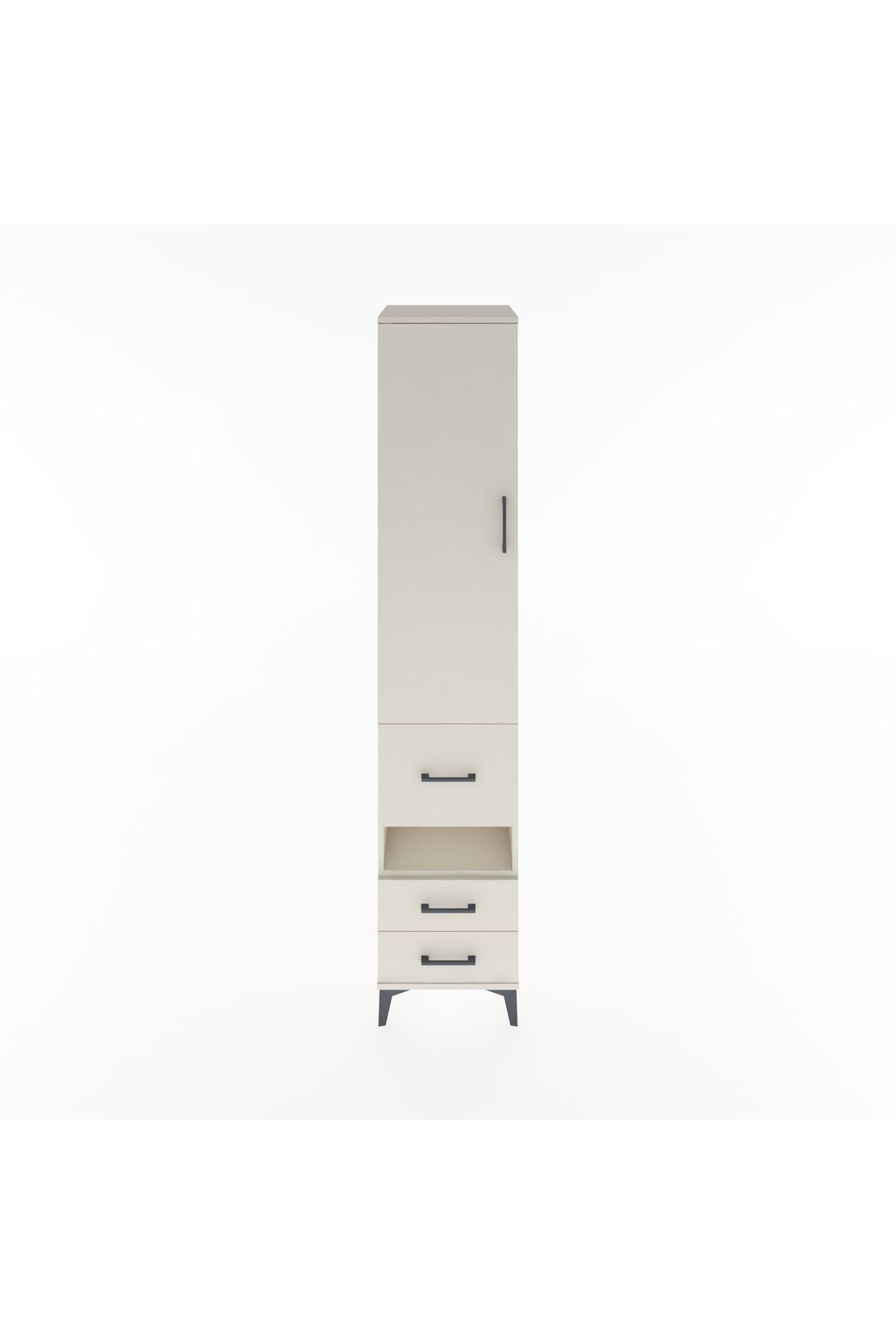 Hyperion Dolap 3 Raflı 3 Çekmeceli Tek Askılı 44x44x221 - S61M104V1B