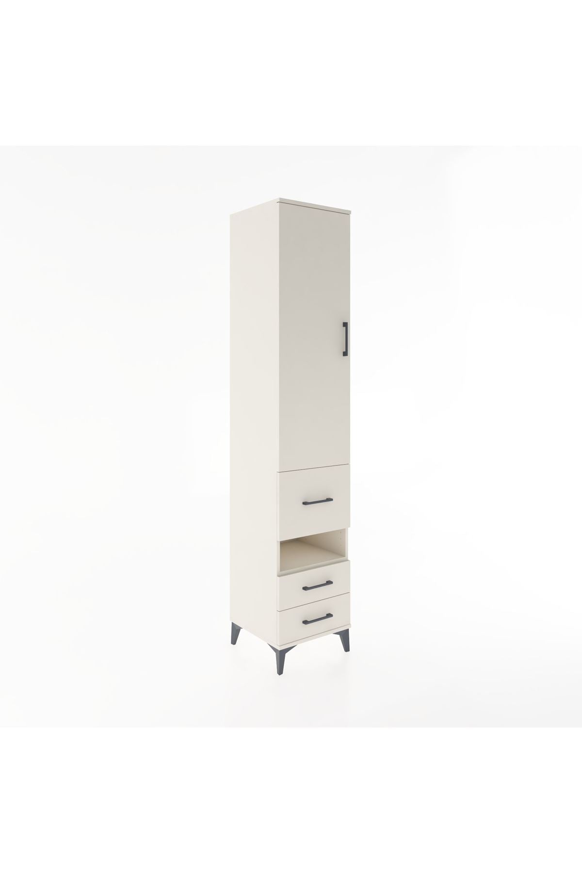 Hyperion Dolap 3 Raflı 3 Çekmeceli Tek Askılı 44x44x221 - S61M104V1B