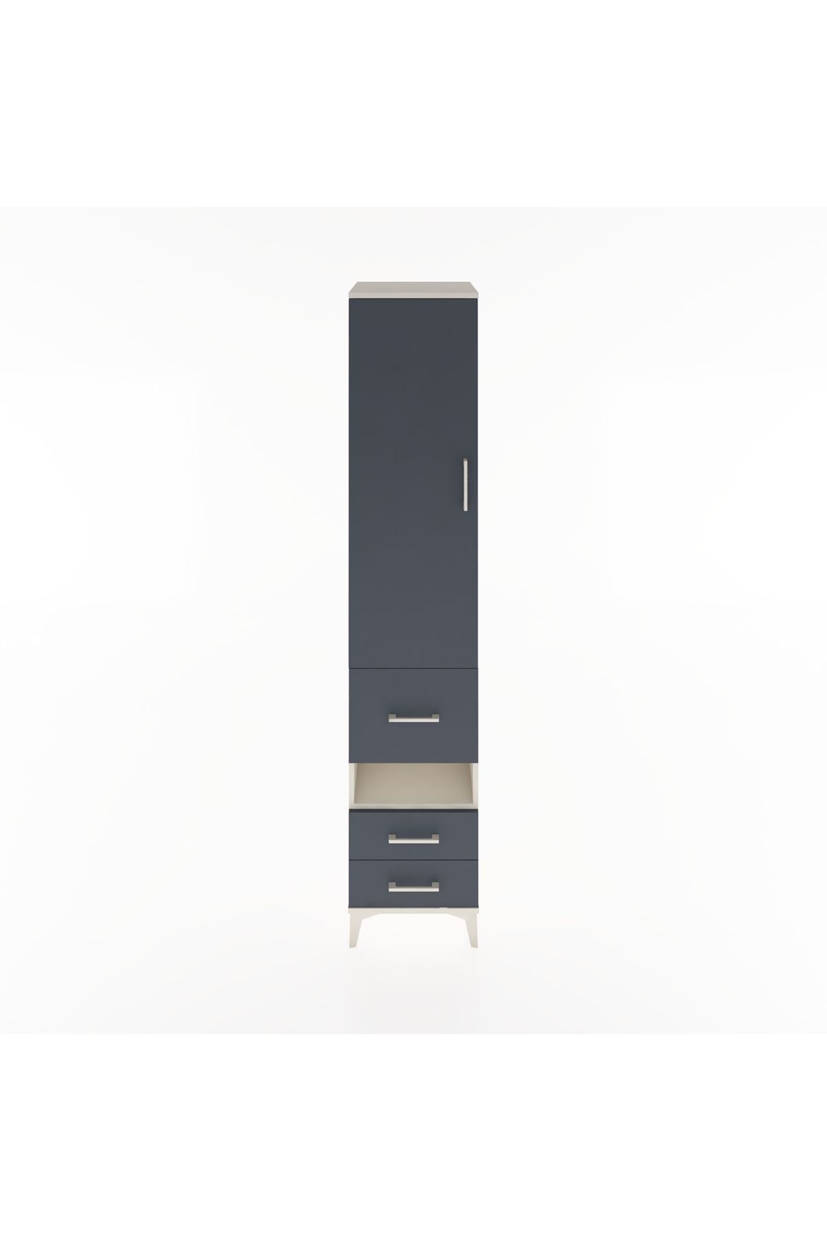 Hyperion Dolap 3 Raflı 3 Çekmeceli Tek Askılı 44x44x221 - S61M104V2B