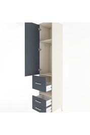 Hyperion Dolap 3 Raflı 3 Çekmeceli Tek Askılı 44x44x221 - S61M104V2B