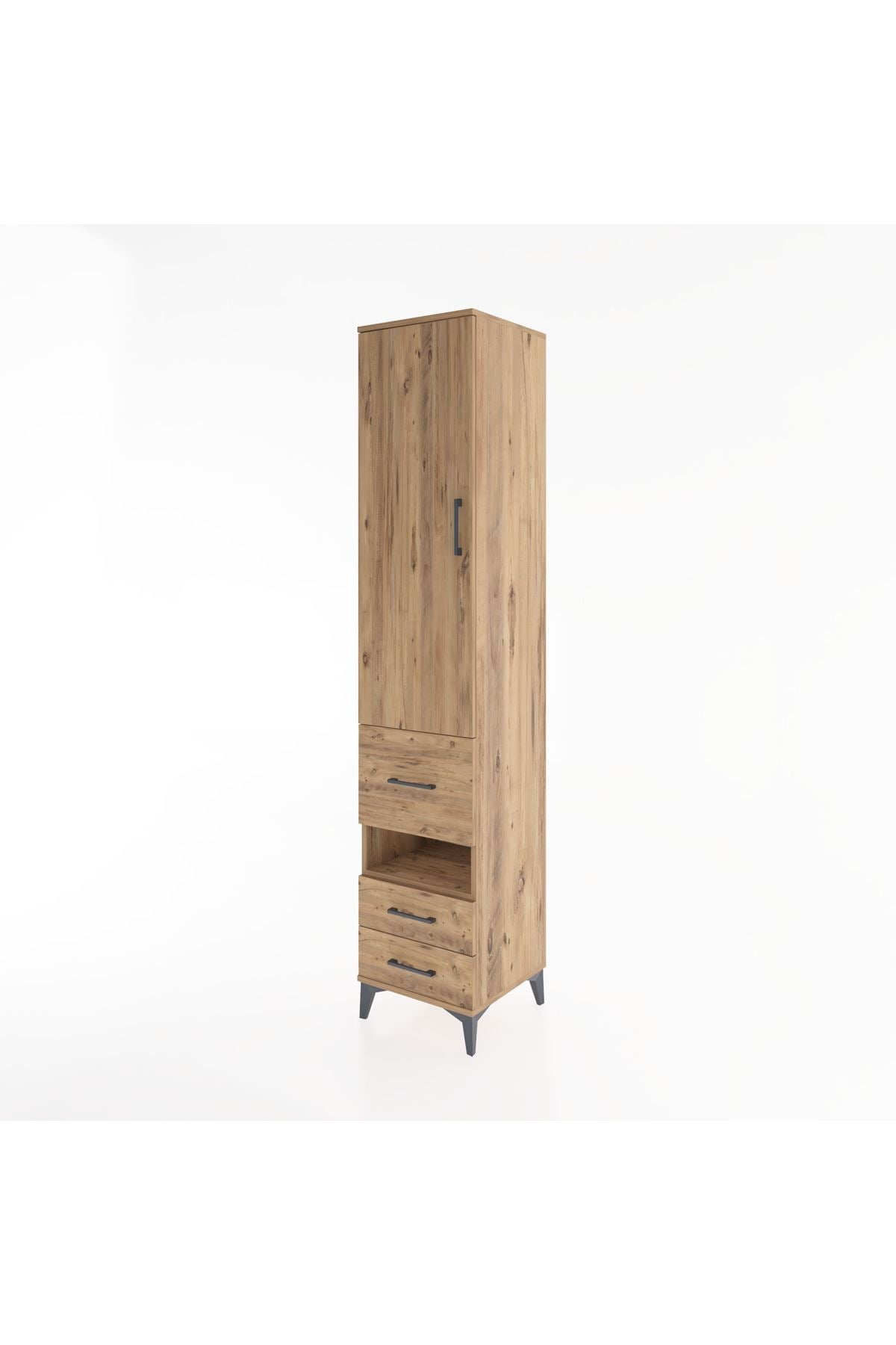 Hyperion Dolap 3 Raflı 3 Çekmeceli Tek Askılı 44x44x221 - S61M104V9B