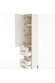 Hyperion Dolap 4 Raflı 3 Çekmeceli Tek Kapaklı 44x44x221 - S61M105V1B