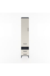 Hyperion Dolap 4 Raflı 3 Çekmeceli Tek Kapaklı 44x44x221 - S61M105V4B