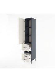 Hyperion Dolap 4 Raflı 3 Çekmeceli Tek Kapaklı 44x44x221 - S61M105V4B