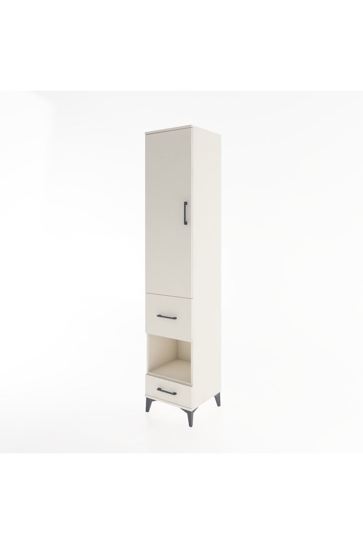 Hyperion Dolap 3 Raflı 2 Çekmeceli Tek Askılı 44x44x221 - S61M106V1B
