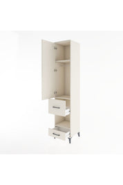 Hyperion Dolap 3 Raflı 2 Çekmeceli Tek Askılı 44x44x221 - S61M106V1B