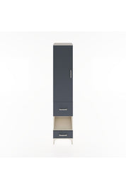 Hyperion Dolap 3 Raflı 2 Çekmeceli Tek Askılı 44x44x221 - S61M106V2B