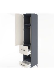 Hyperion Dolap 3 Raflı 2 Çekmeceli Tek Askılı 44x44x221 - S61M106V4B