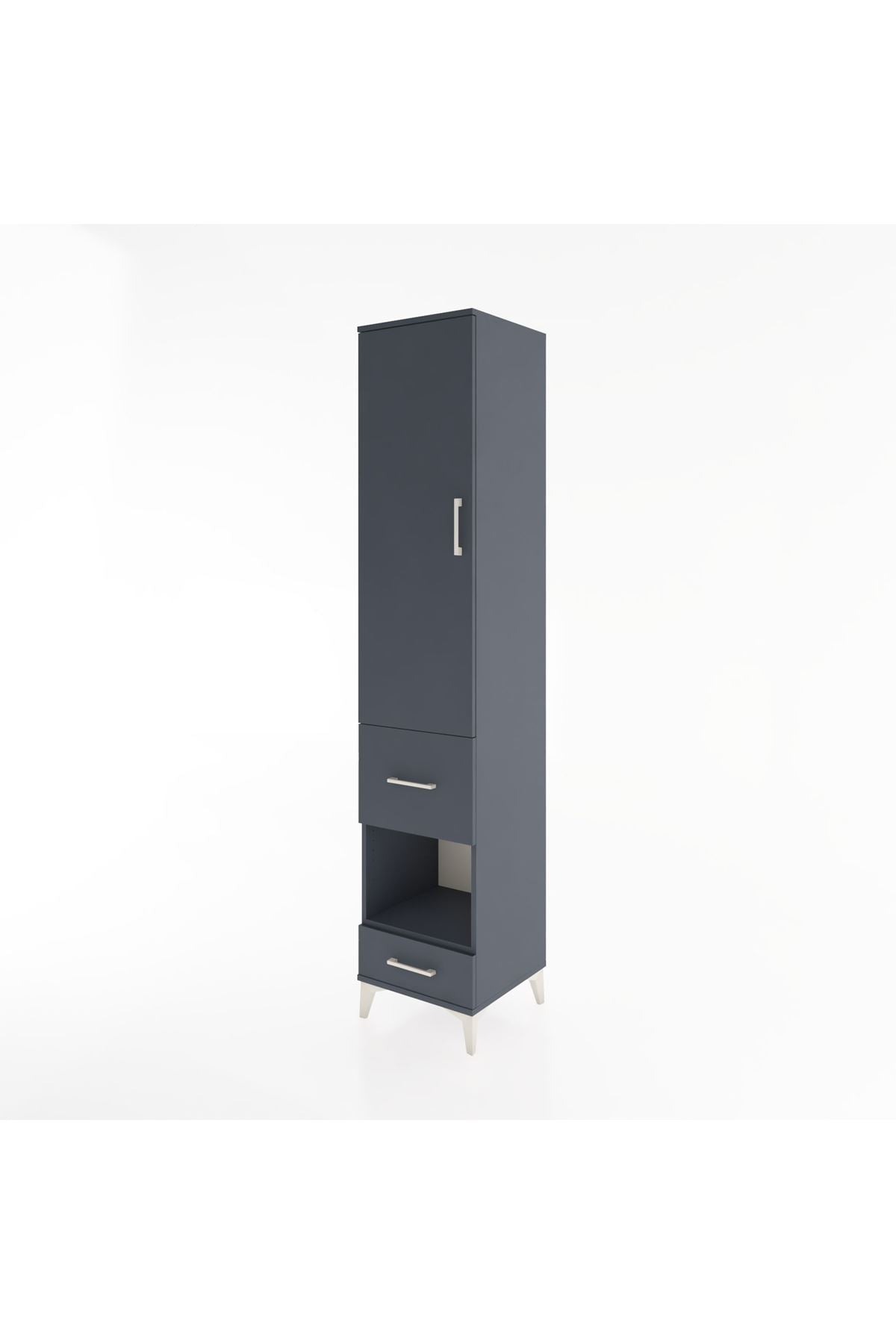 Hyperion Dolap 3 Raflı 2 Çekmeceli Tek Askılı 44x44x221 - S61M106V5B