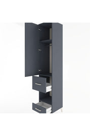 Hyperion Dolap 3 Raflı 2 Çekmeceli Tek Askılı 44x44x221 - S61M106V5B