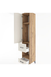 Hyperion Dolap 3 Raflı 2 Çekmeceli Tek Askılı 44x44x221 - S61M106V7B