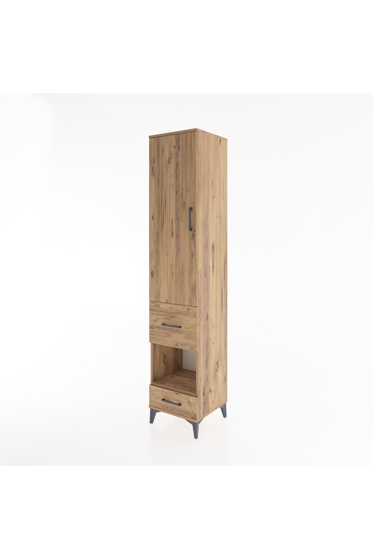 Hyperion Dolap 3 Raflı 2 Çekmeceli Tek Askılı 44x44x221 - S61M106V9B