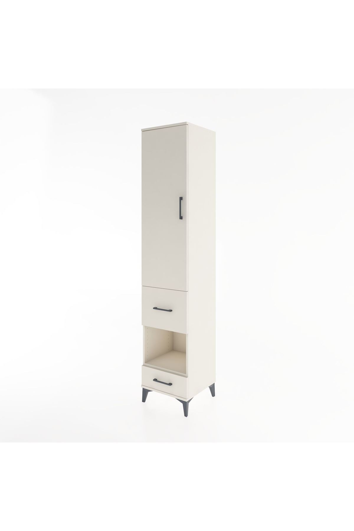 Hyperion Dolap 4 Raflı 2 Çekmeceli Tek Kapaklı 44x44x221 - S61M107V1B