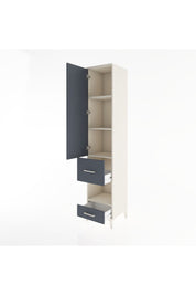 Hyperion Dolap 4 Raflı 2 Çekmeceli Tek Kapaklı 44x44x221 - S61M107V2B