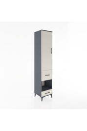 Hyperion Dolap 4 Raflı 2 Çekmeceli Tek Kapaklı 44x44x221 - S61M107V4B