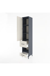 Hyperion Dolap 4 Raflı 2 Çekmeceli Tek Kapaklı 44x44x221 - S61M107V4B