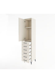 Hyperion Dolap 2 Raflı 6 Çekmeceli Tek Askılı 44x44x221 - S61M108V1B