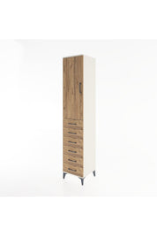 Hyperion Dolap 2 Raflı 6 Çekmeceli Tek Askılı 44x44x221 - S61M108V3B
