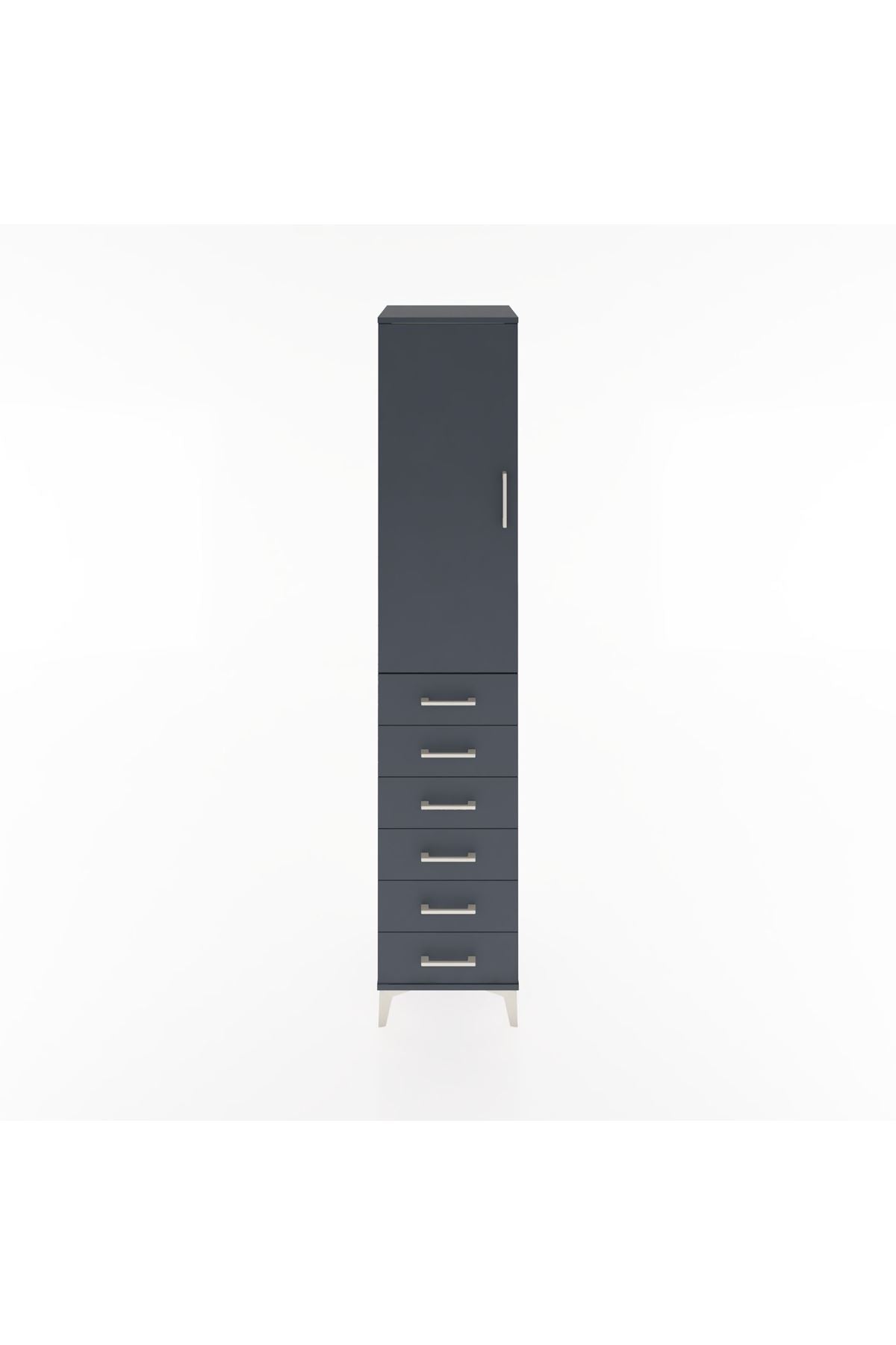 Hyperion Dolap 2 Raflı 6 Çekmeceli Tek Askılı 44x44x221 - S61M108V5B