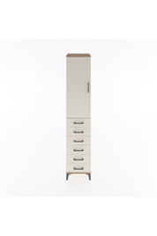Hyperion Dolap 2 Raflı 6 Çekmeceli Tek Askılı 44x44x221 - S61M108V7B