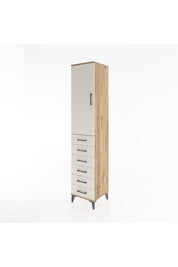 Hyperion Dolap 2 Raflı 6 Çekmeceli Tek Askılı 44x44x221 - S61M108V7B