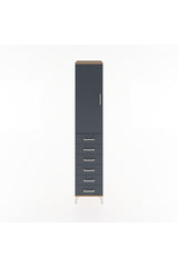 Hyperion Dolap 2 Raflı 6 Çekmeceli Tek Askılı 44x44x221