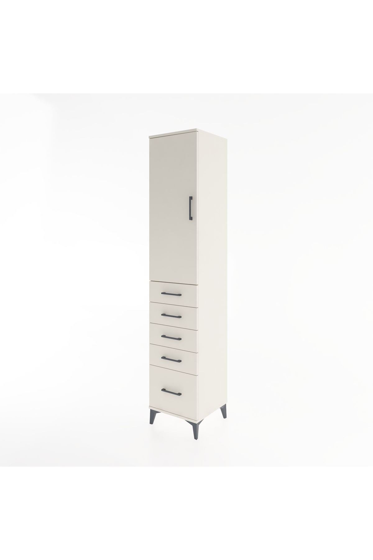 Hyperion Dolap 2 Raflı 5 Çekmeceli Tek Askılı 44x44x221 - S61M110V1B