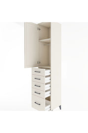 Hyperion Dolap 2 Raflı 5 Çekmeceli Tek Askılı 44x44x221 - S61M110V1B